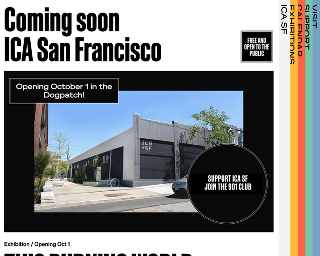 ICA SF homepage.